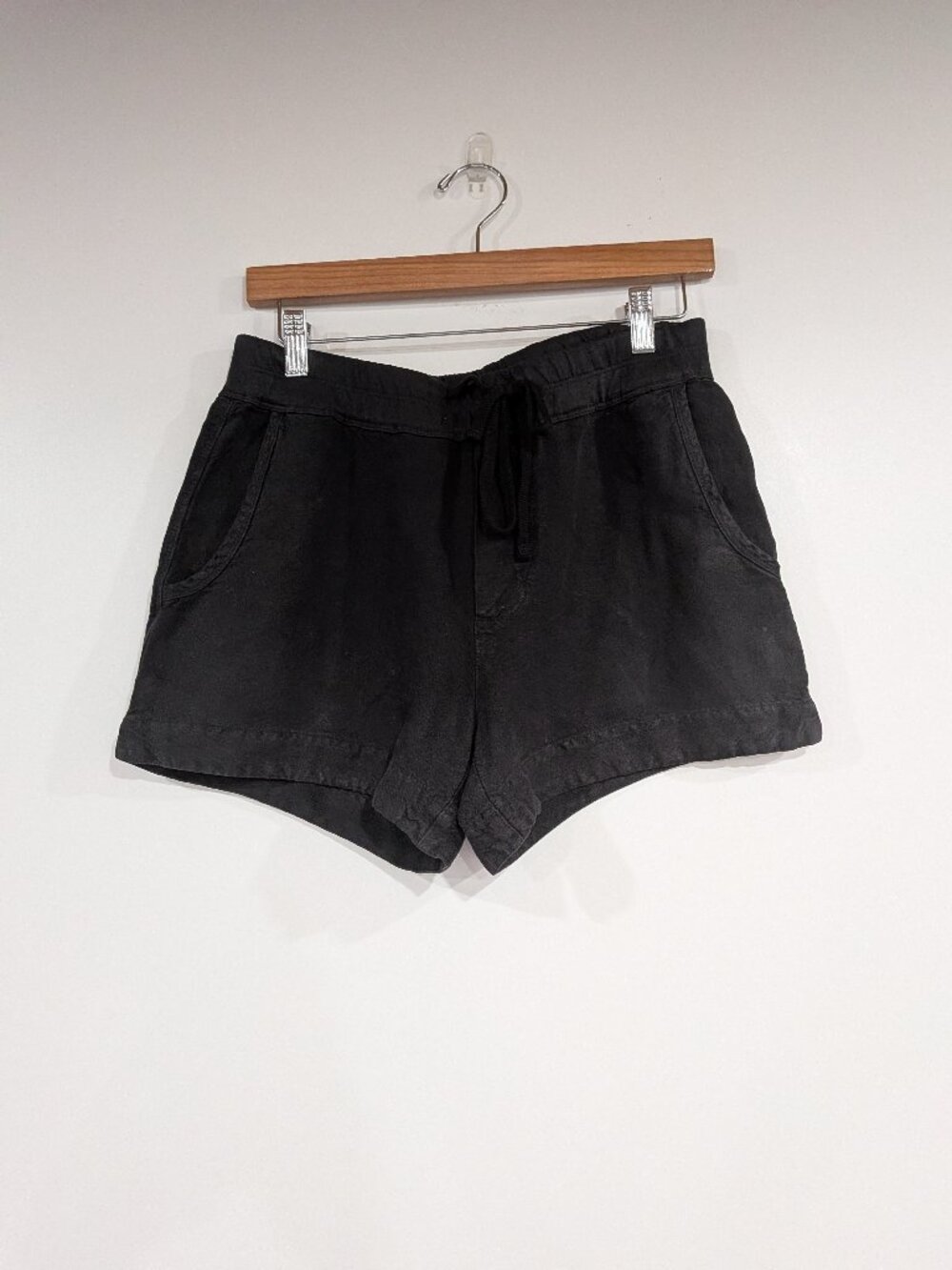 James Perse Drawstring Shorts Black Size 1 Size Small